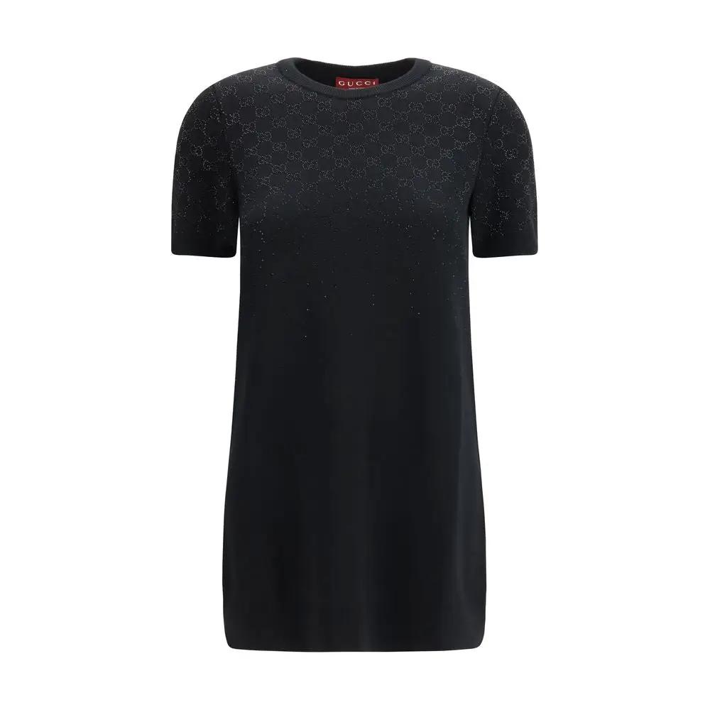 Robe décontractée en laine noire Gucci