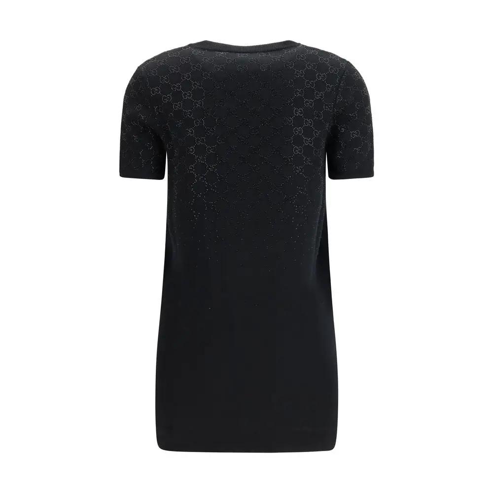 Robe décontractée en laine noire Gucci