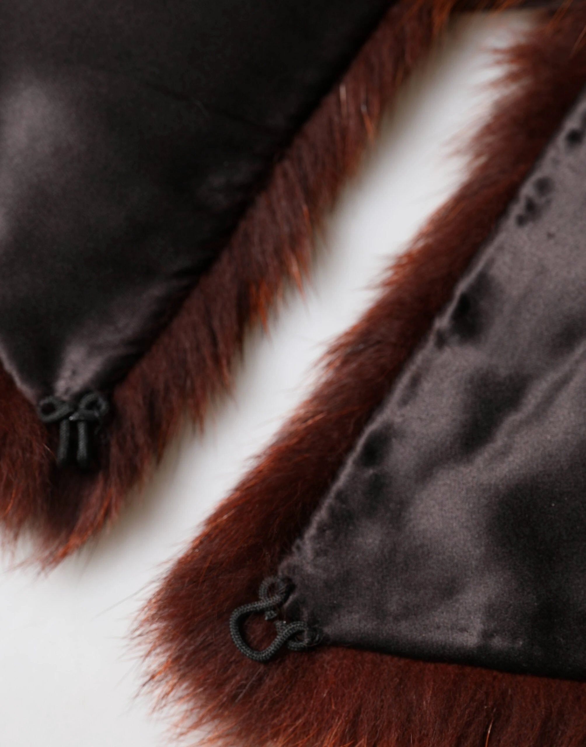 Dolce & Gabbana Brown Mink Fur Collar Women Neck Wrap 60cm x 14cm Scarf by Dolce & Gabbana