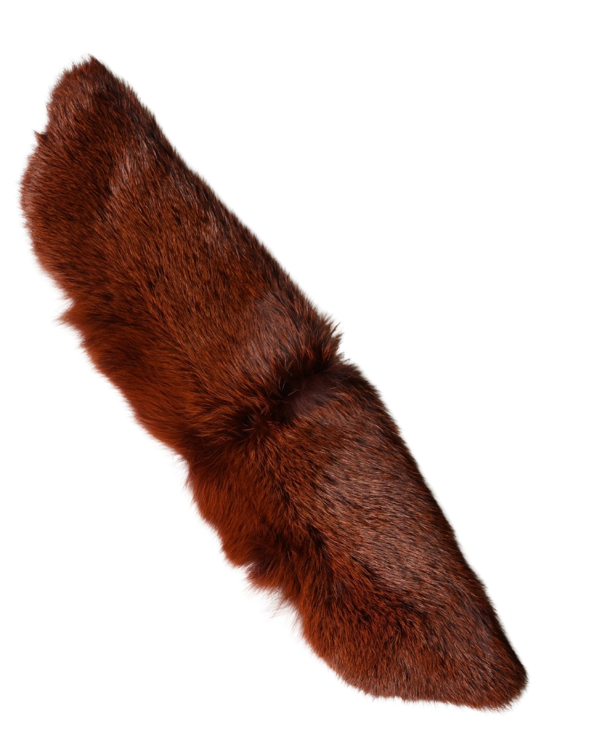 Dolce & Gabbana Brown Mink Fur Collar Women Neck Wrap 60cm x 14cm Scarf by Dolce & Gabbana