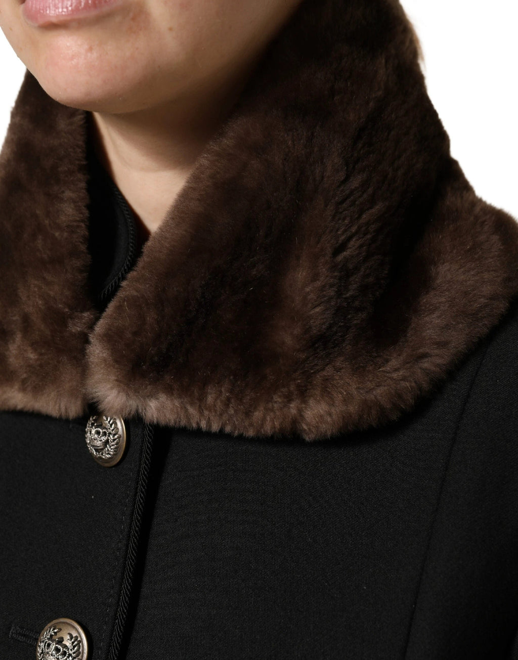 Dolce & Gabbana Brown Fur Shoulder Collar Neck Wrap 60cm x 14cm Scarf by Dolce & Gabbana