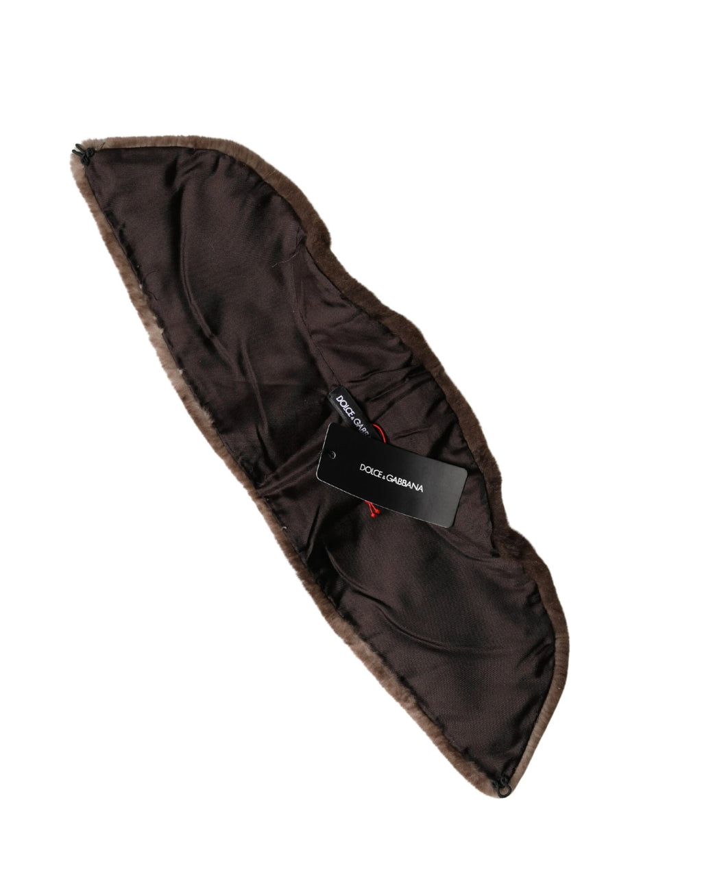 Dolce & Gabbana Brown Fur Shoulder Collar Neck Wrap 60cm x 14cm Scarf by Dolce & Gabbana
