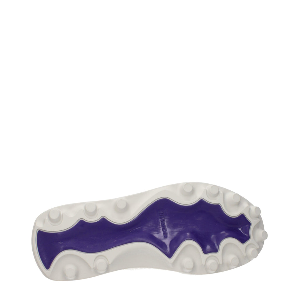 Baskets en cuir beige Jil Sander