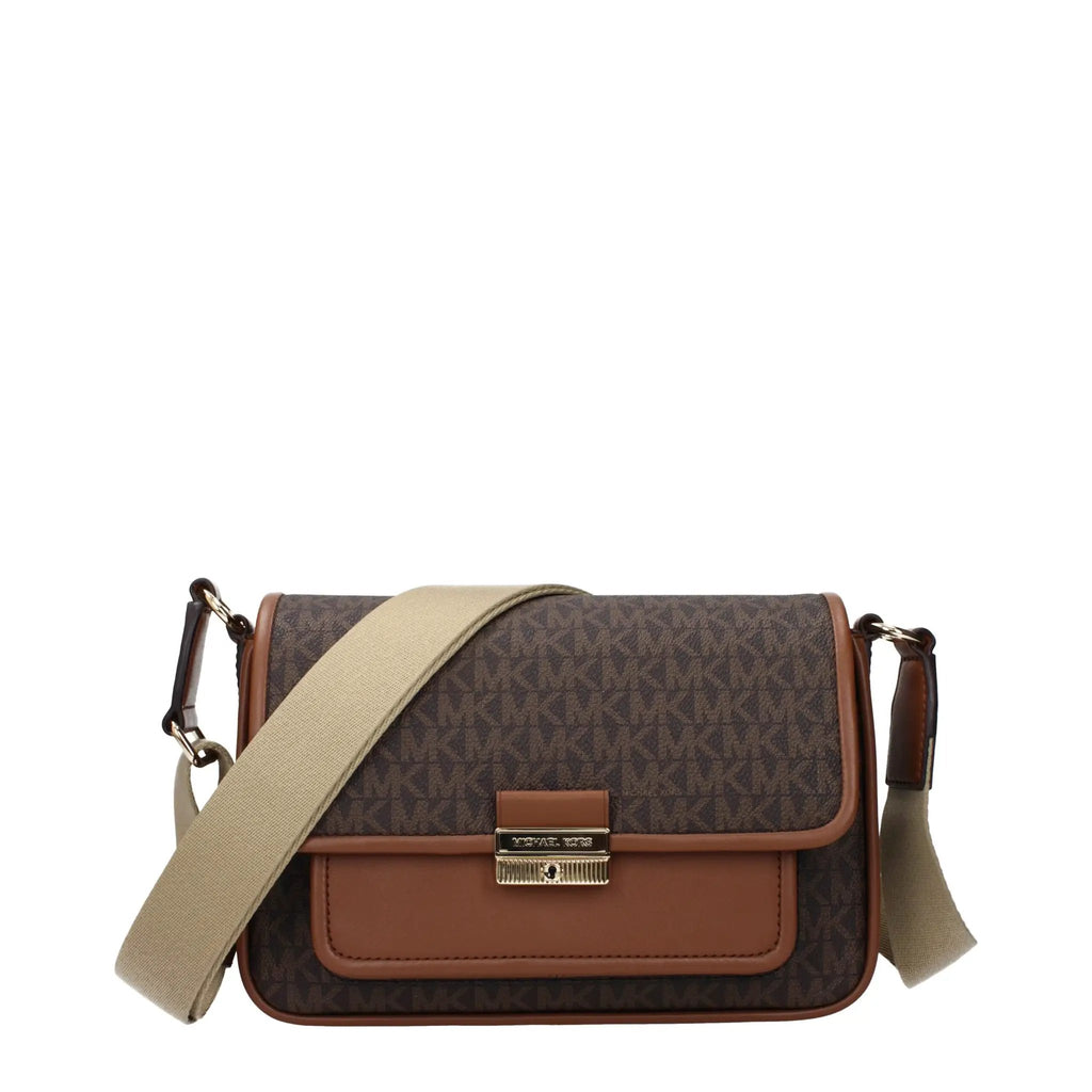 Sac bandoulière en tissu marron Michael Kors