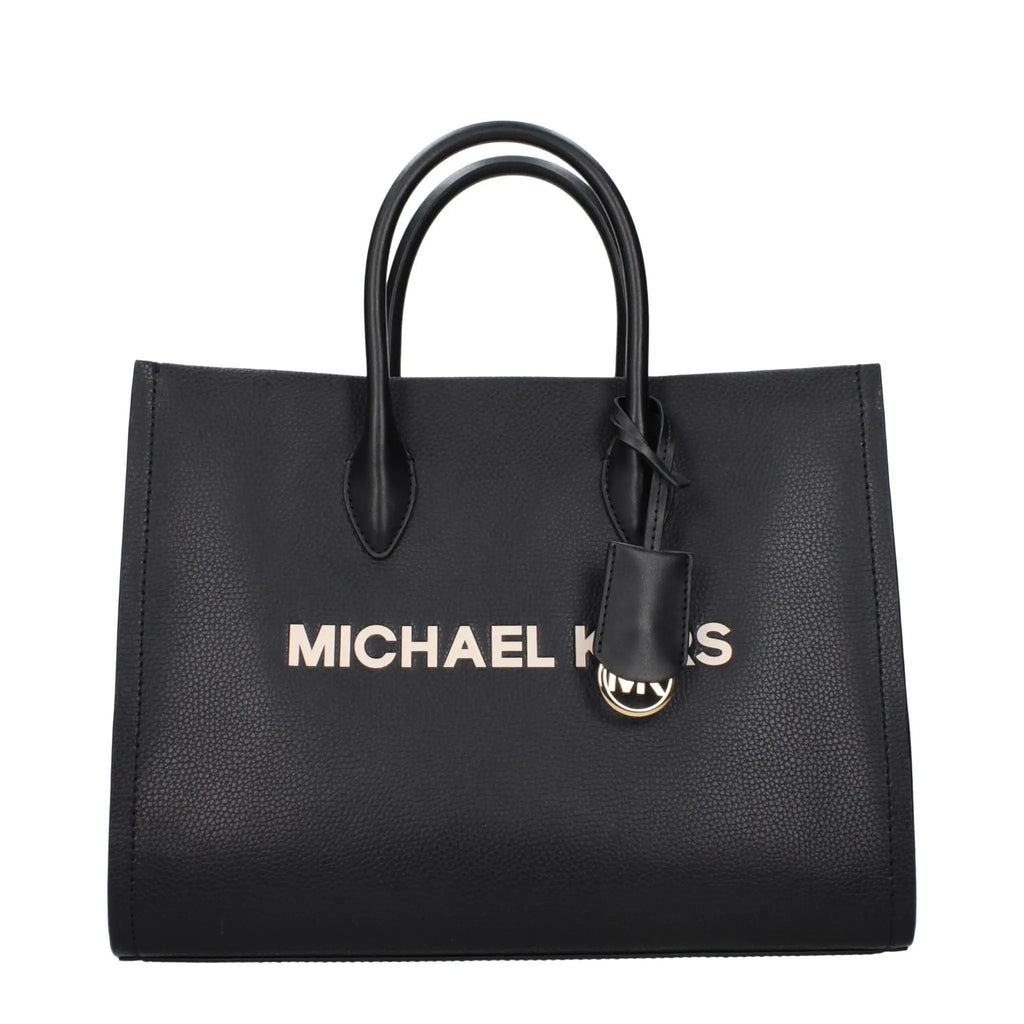 Sac à main en cuir noir Michael Kors