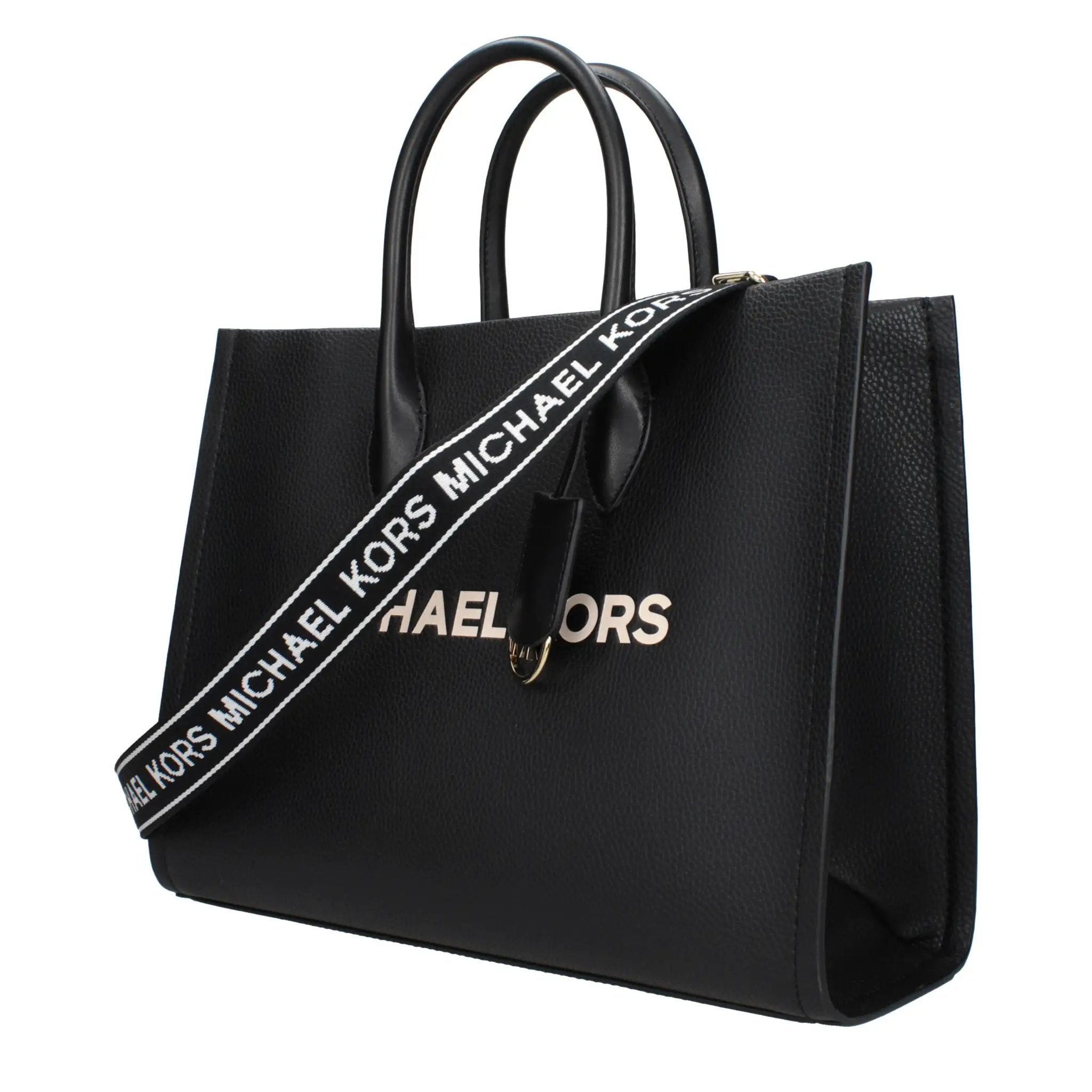 Sac à main en cuir noir Michael Kors