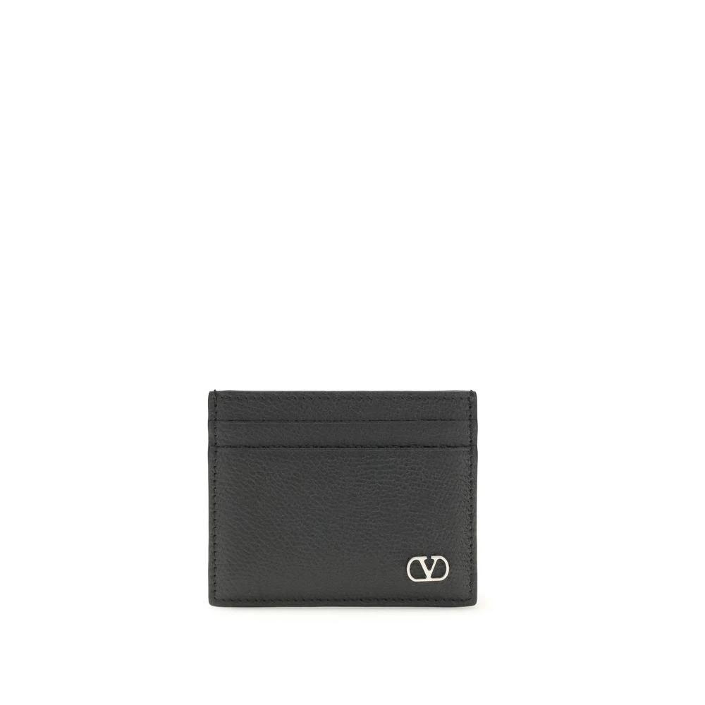 Valentino Garavani Black Calf Leather Bos Taurus Wallet