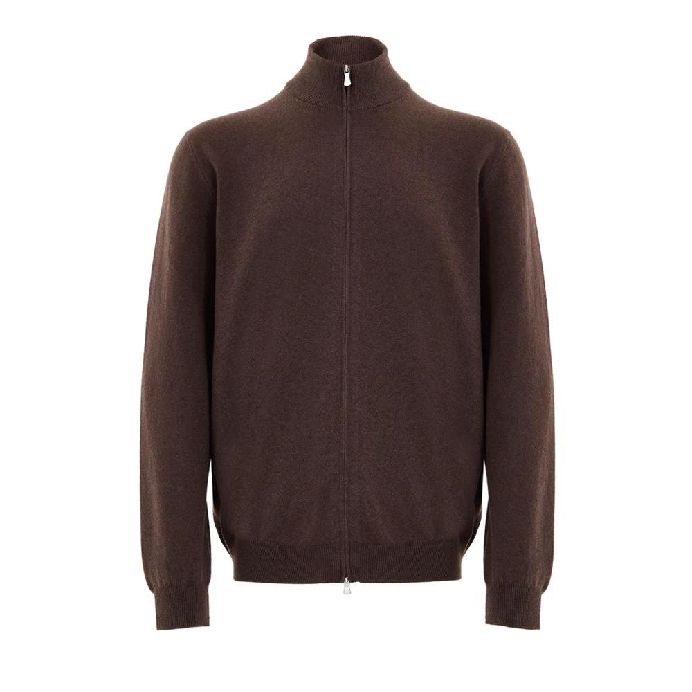Gilet en laine marron Gran Sasso