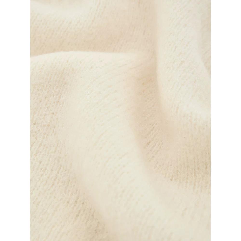 Gran Sasso White Wool Turtleneck