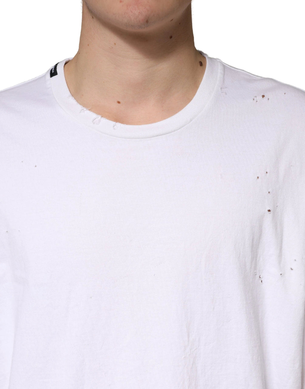 Dolce & Gabbana White Cotton Crewneck Short Sleeve T-Shirt by Dolce & Gabbana