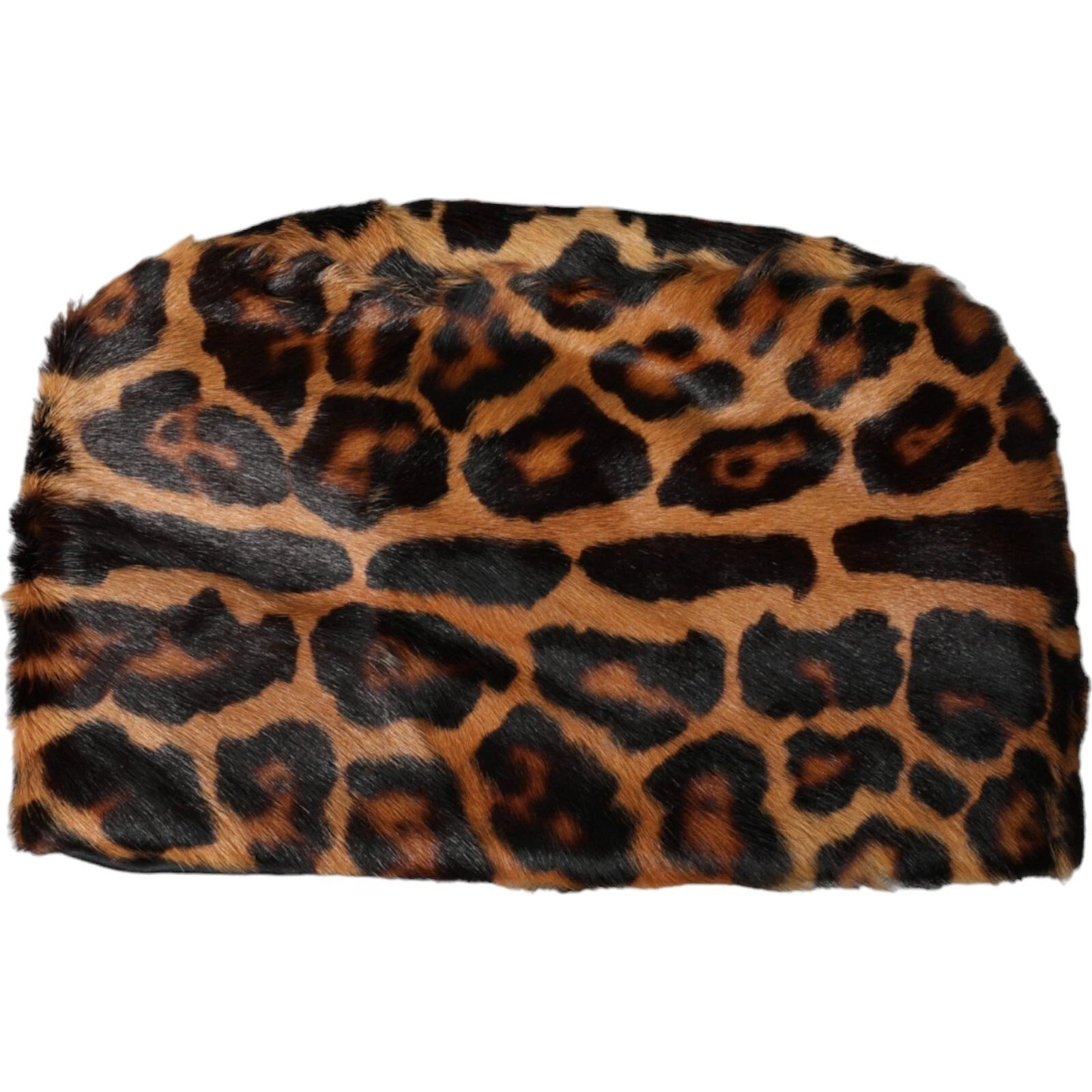 Dolce & Gabbana Brown Leopard Fur Women Bucket Capello Hat by Dolce & Gabbana
