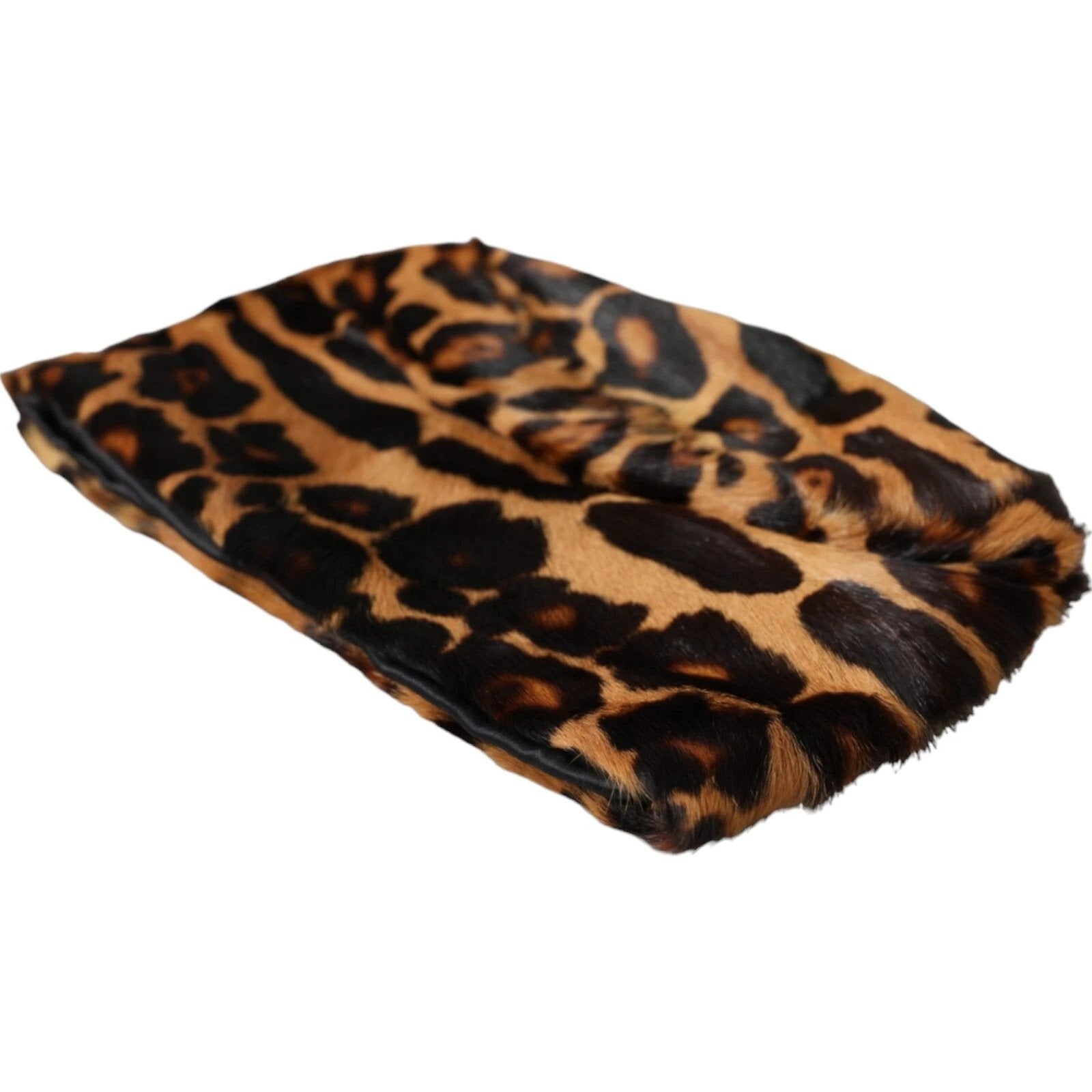 Dolce & Gabbana Brown Leopard Fur Women Bucket Capello Hat by Dolce & Gabbana