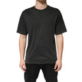 Dolce & Gabbana Black Cotton Crewneck Short Sleeve T-Shirt by Dolce & Gabbana