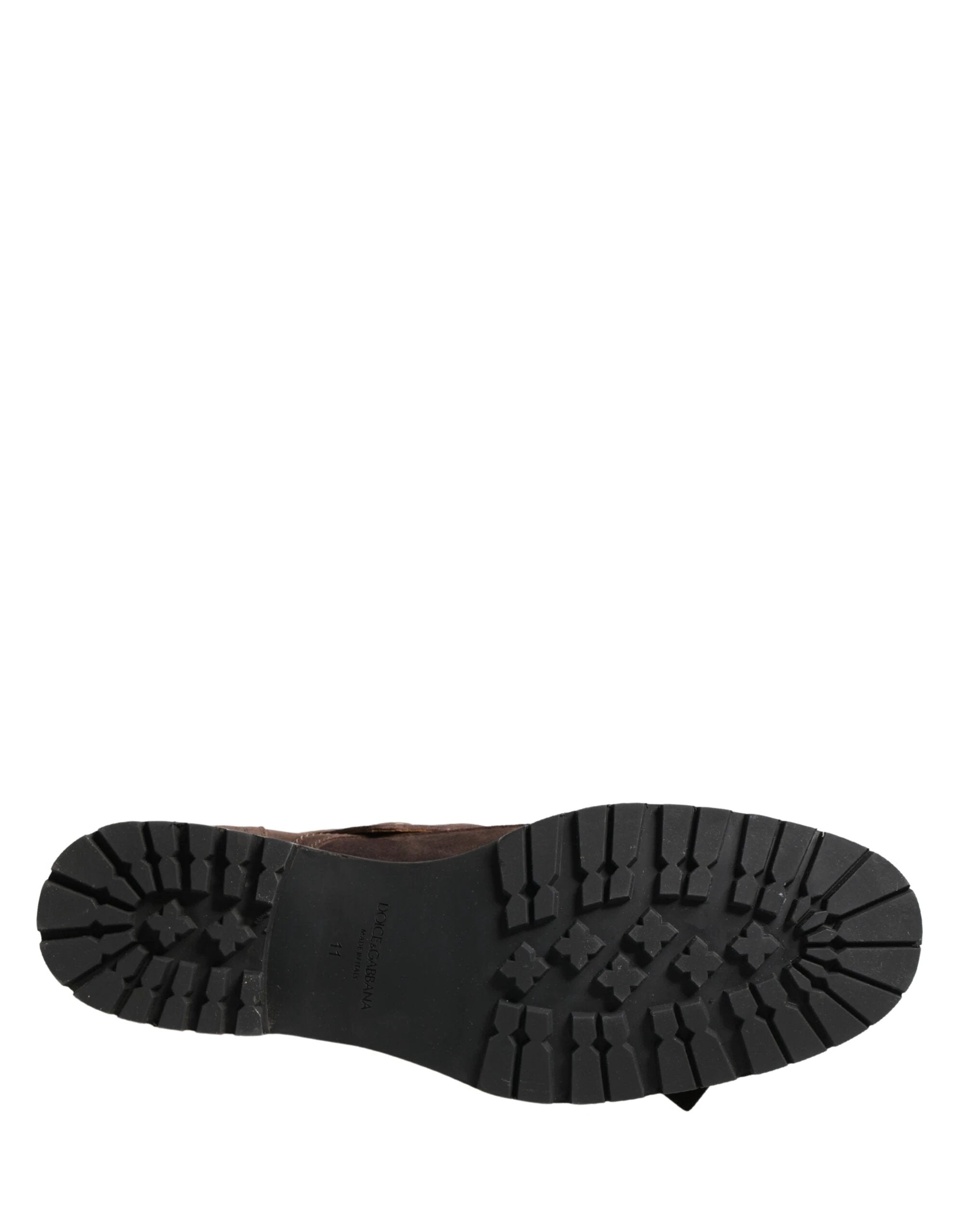 Dolce & Gabbana Brown Suede Leather Buckle Ankle Boots Shoes by Dolce & Gabbana