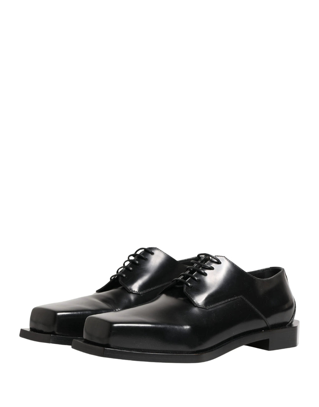 Dolce & Gabbana Black Matte Lace-Up Leather Dress Derby Shoes by Dolce & Gabbana