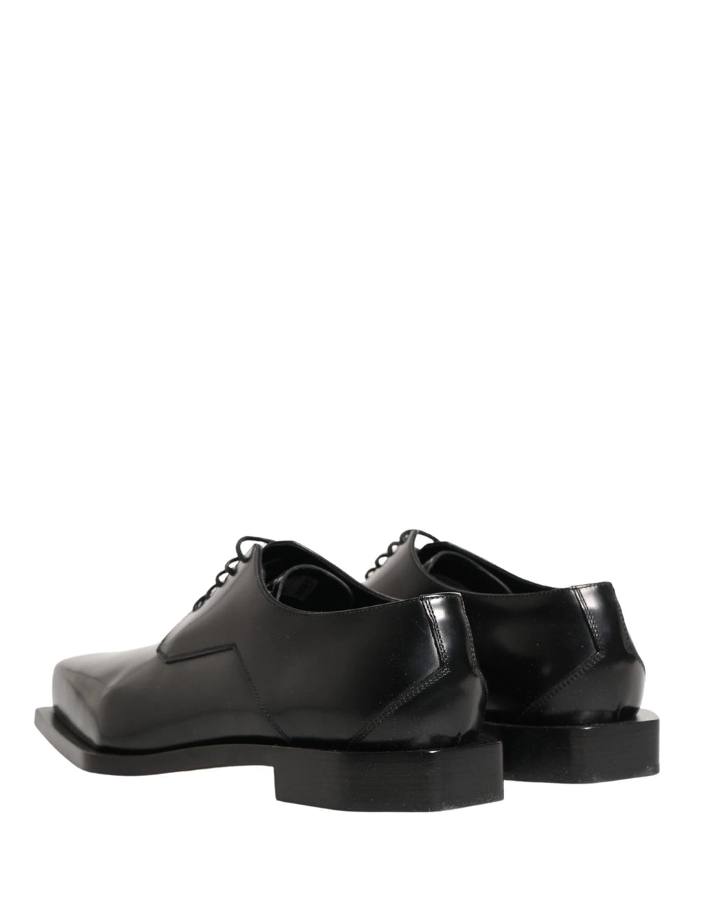 Dolce & Gabbana Black Matte Lace-Up Leather Dress Derby Shoes by Dolce & Gabbana