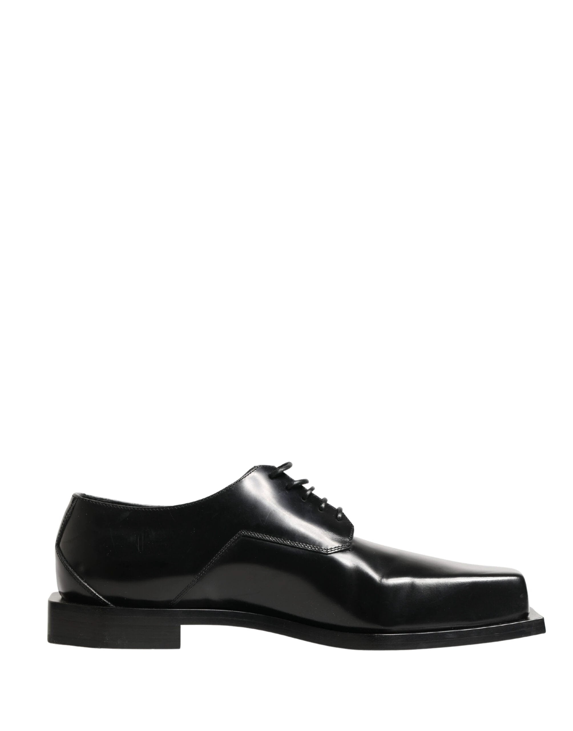 Dolce & Gabbana Black Matte Lace-Up Leather Dress Derby Shoes by Dolce & Gabbana