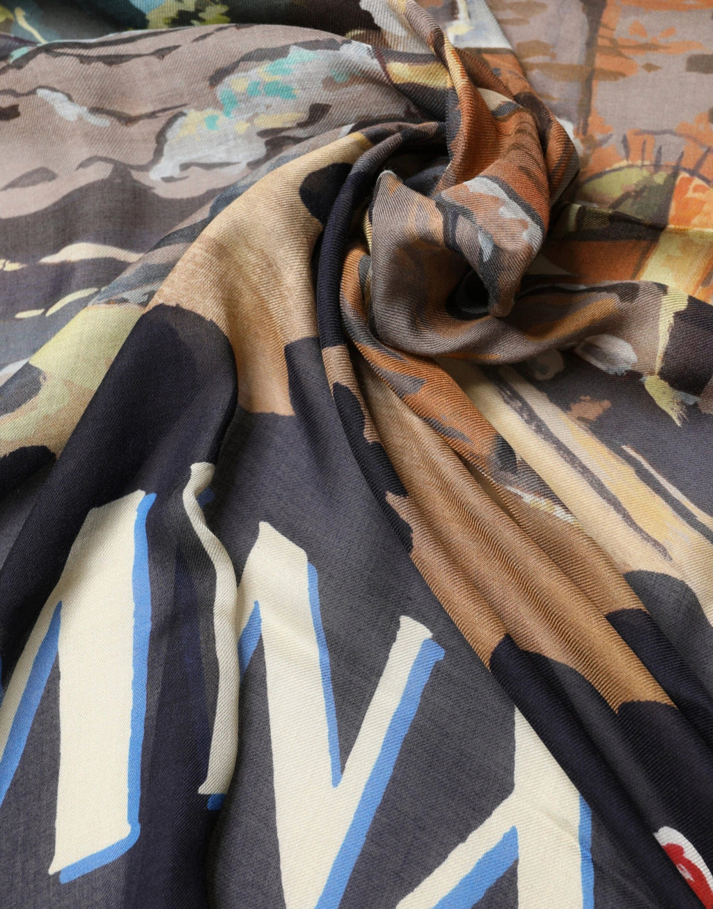 Dolce & Gabbana Multicolor Taormina Modal Shawl 130cm x 130cm Men Scarf by Dolce & Gabbana