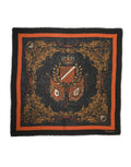 Dolce & Gabbana Multicolor Crest Print Cashmere 272cm x 132cm Men Scarf by Dolce & Gabbana