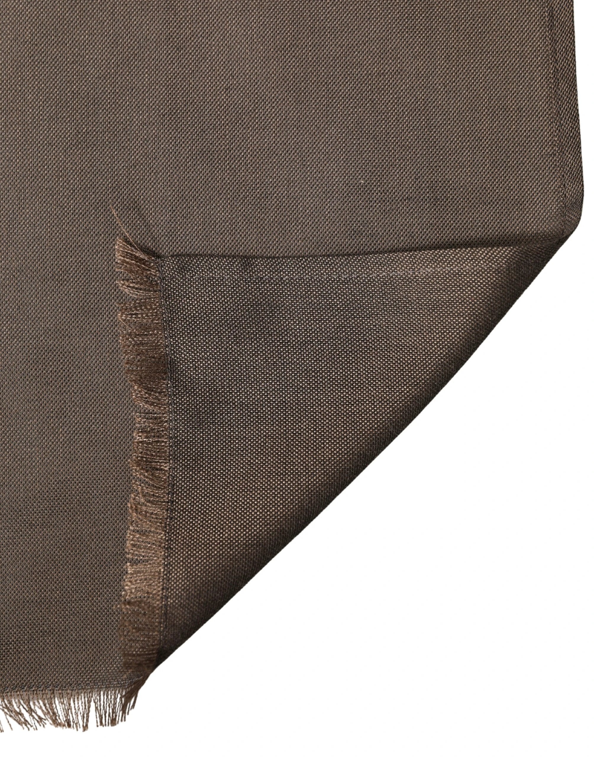 Dolce & Gabbana Brown Polyester Neck Warmer Shawl 185cm x 165cm Men Scarf by Dolce & Gabbana