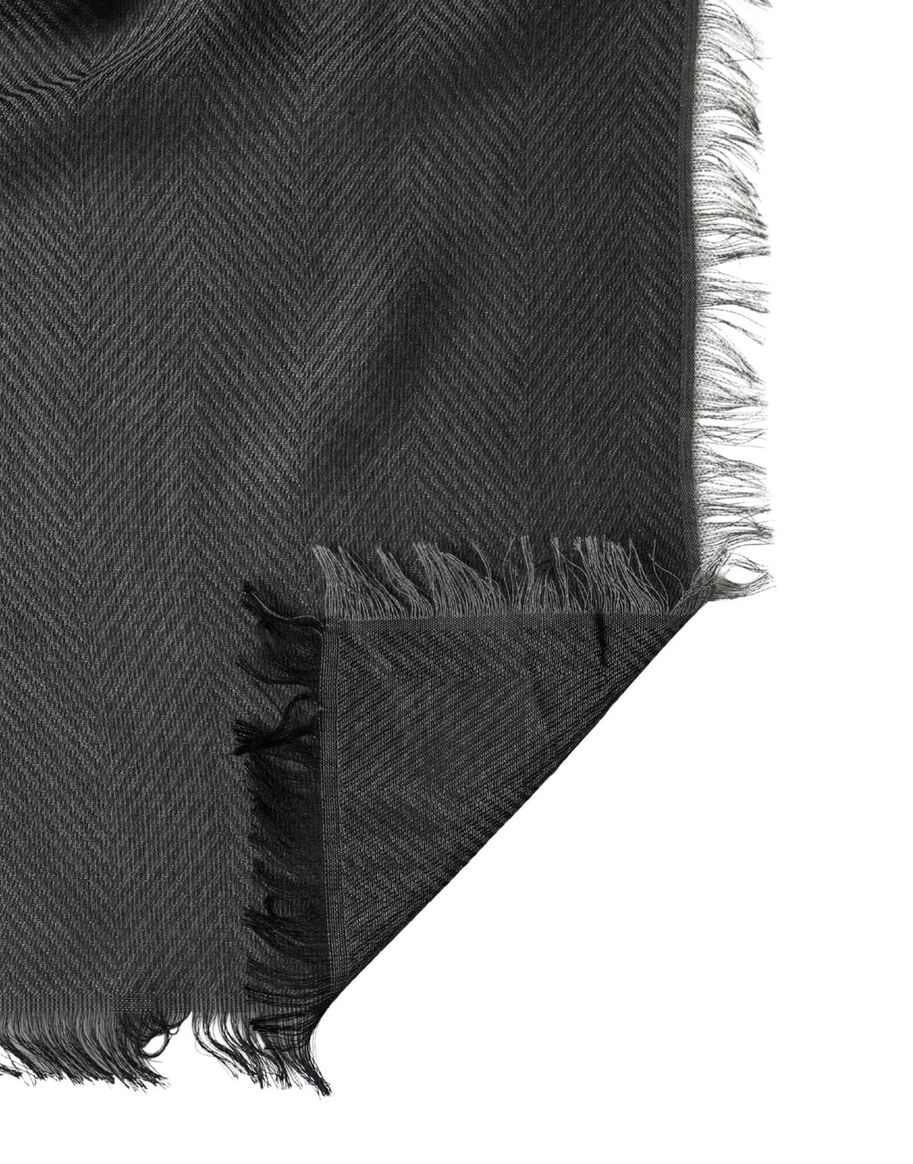 Dolce & Gabbana Black Modal Warmer Shawl Fringes 140cm x 134cm Men Scarf by Dolce & Gabbana