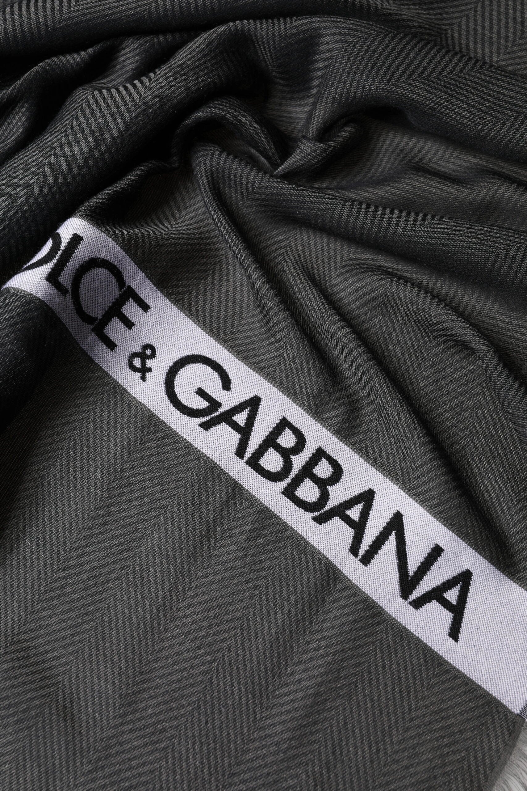 Dolce & Gabbana Black Modal Warmer Shawl Fringes 140cm x 134cm Men Scarf by Dolce & Gabbana