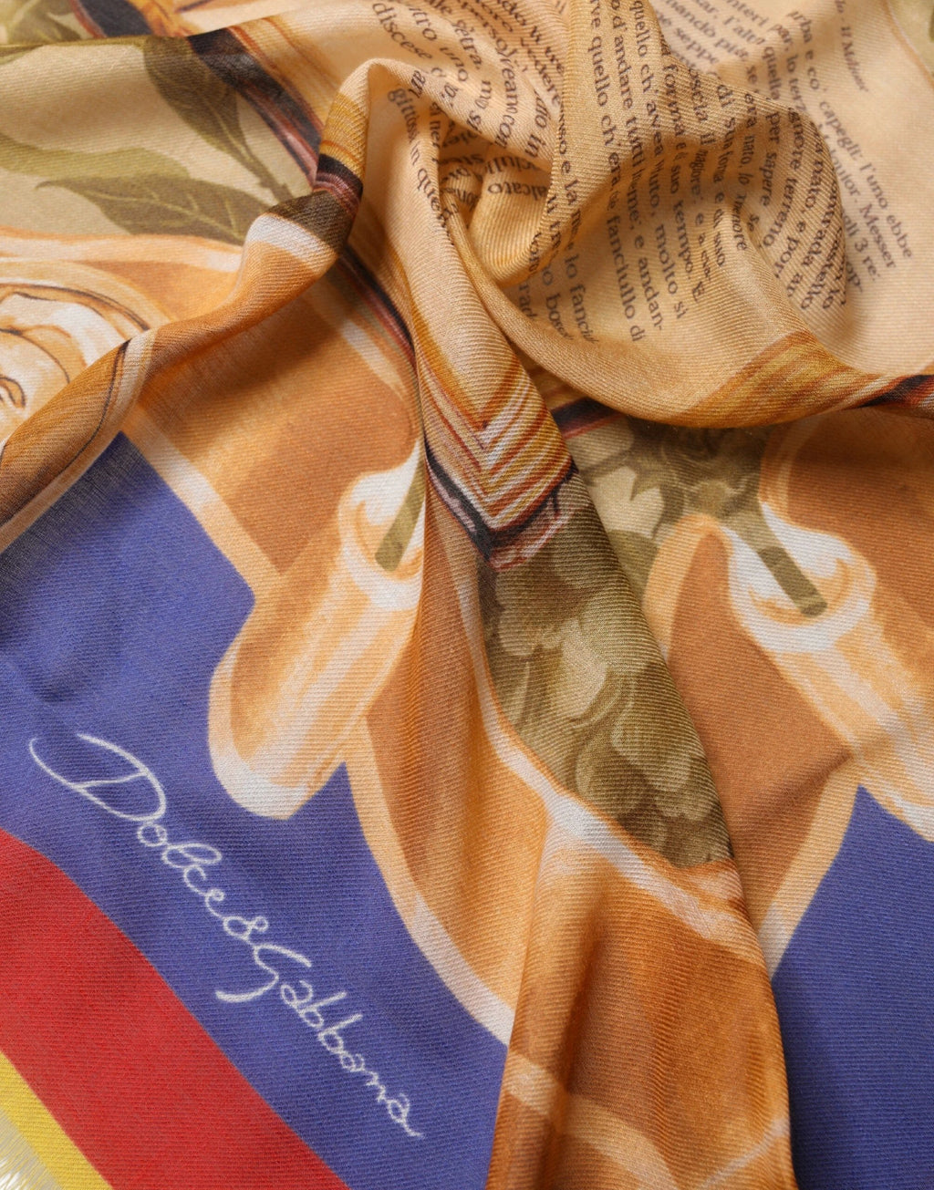 Écharpe Dolce &amp; Gabbana multicolore Italie Chine 140 cm x 130 cm