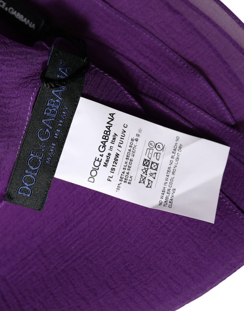 Écharpe/châle/étole en soie violette Dolce &amp; Gabbana, 200 cm x 134 cm