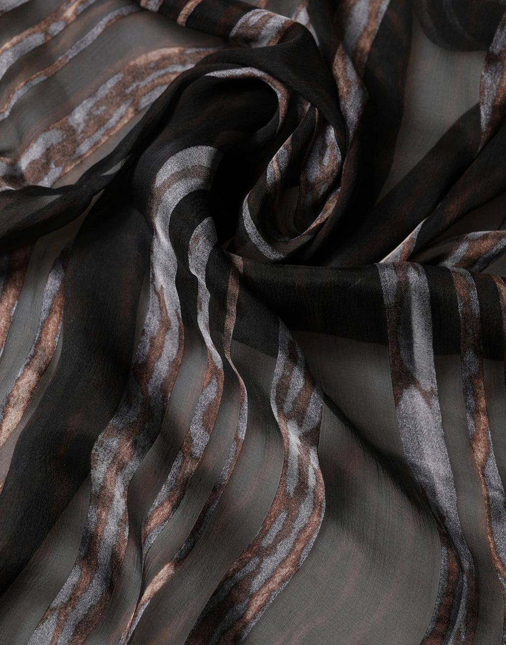 Dolce & Gabbana Black Stripes Silk Wrap Shawl Stole 193cm x 131cm Scarf