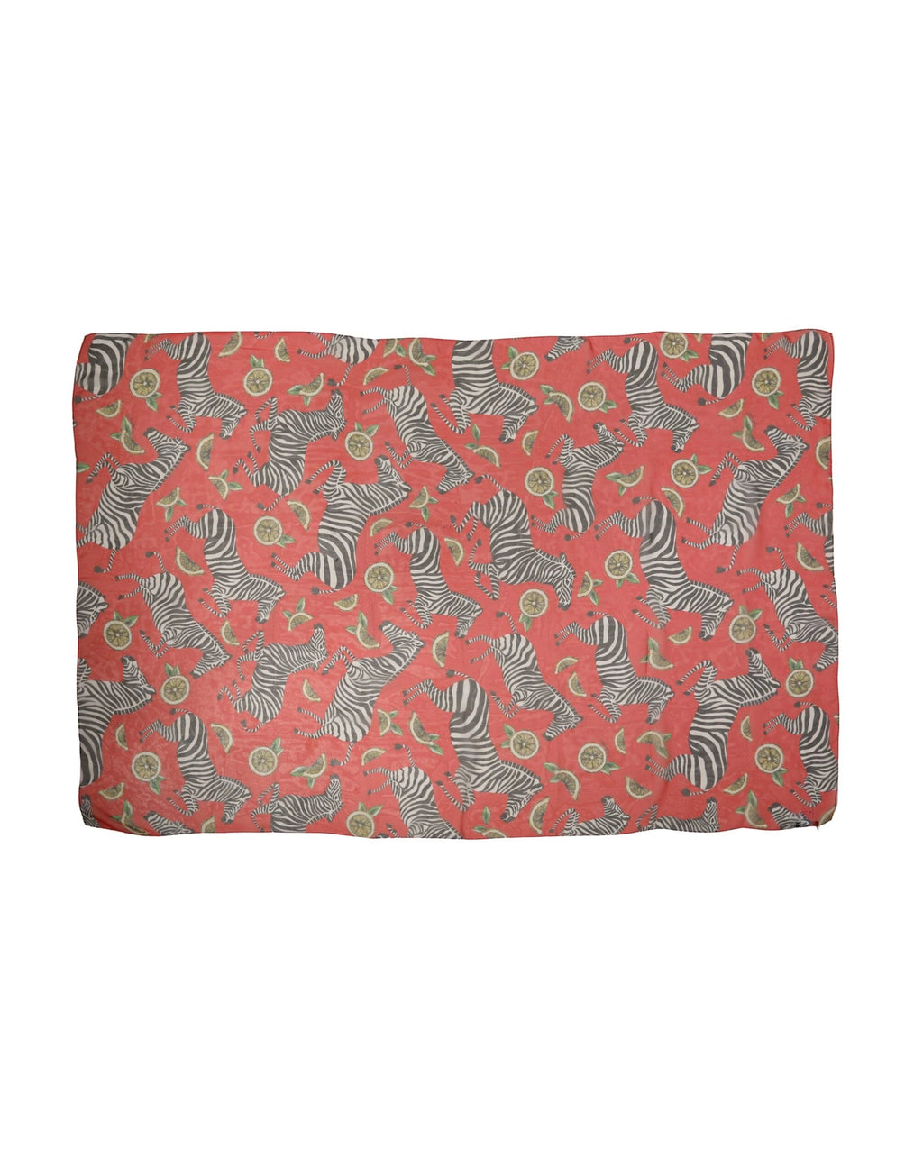 Écharpe/châle Dolce &amp; Gabbana en soie à imprimé zèbre rouge, 200 cm x 132 cm