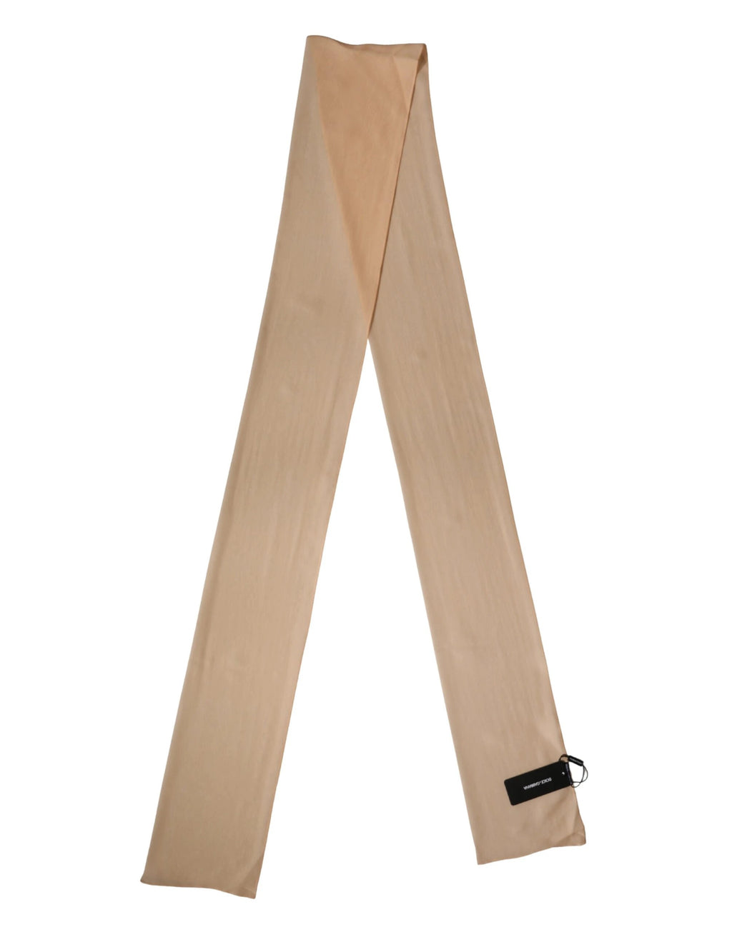 Écharpe/foulard Dolce &amp; Gabbana en soie beige, 292 cm x 19 cm