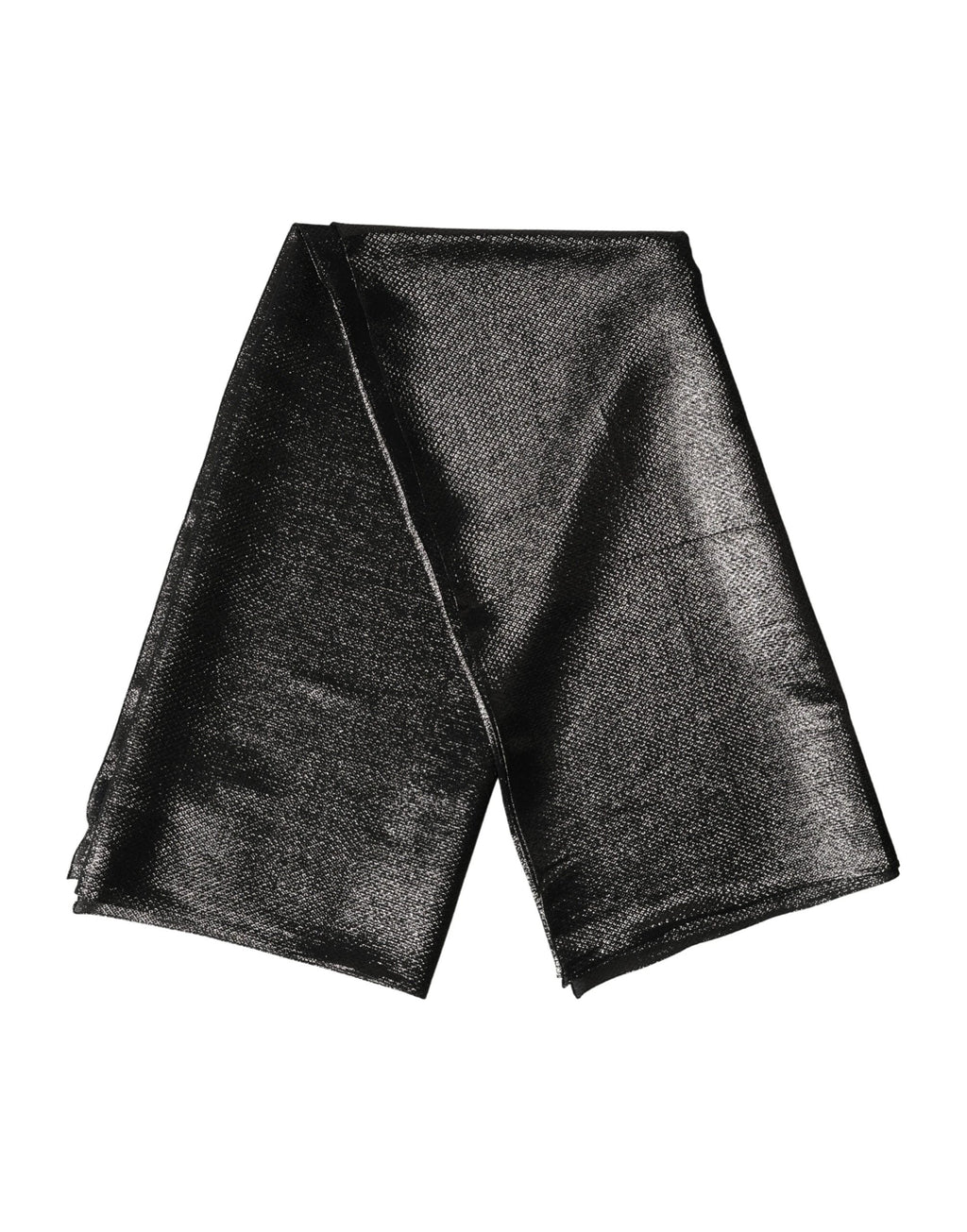 Écharpe carrée en soie noire Dolce &amp; Gabbana, 122 cm x 120 cm