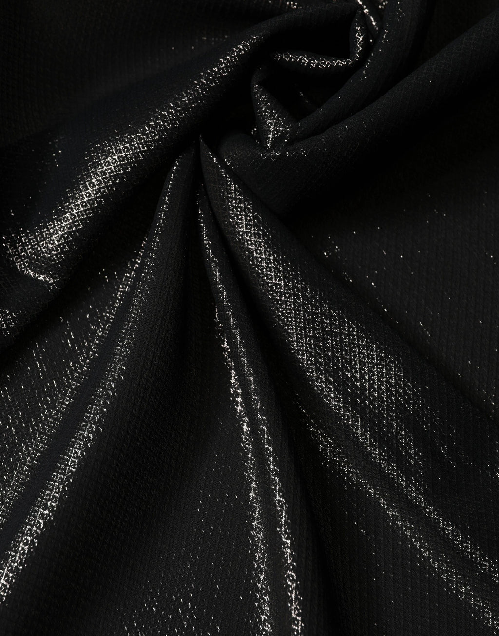 Écharpe carrée en soie noire Dolce &amp; Gabbana, 122 cm x 120 cm
