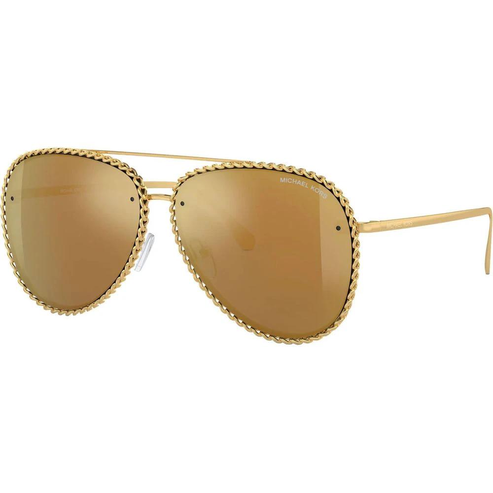 Lunettes de soleil Michael Kors en métal doré