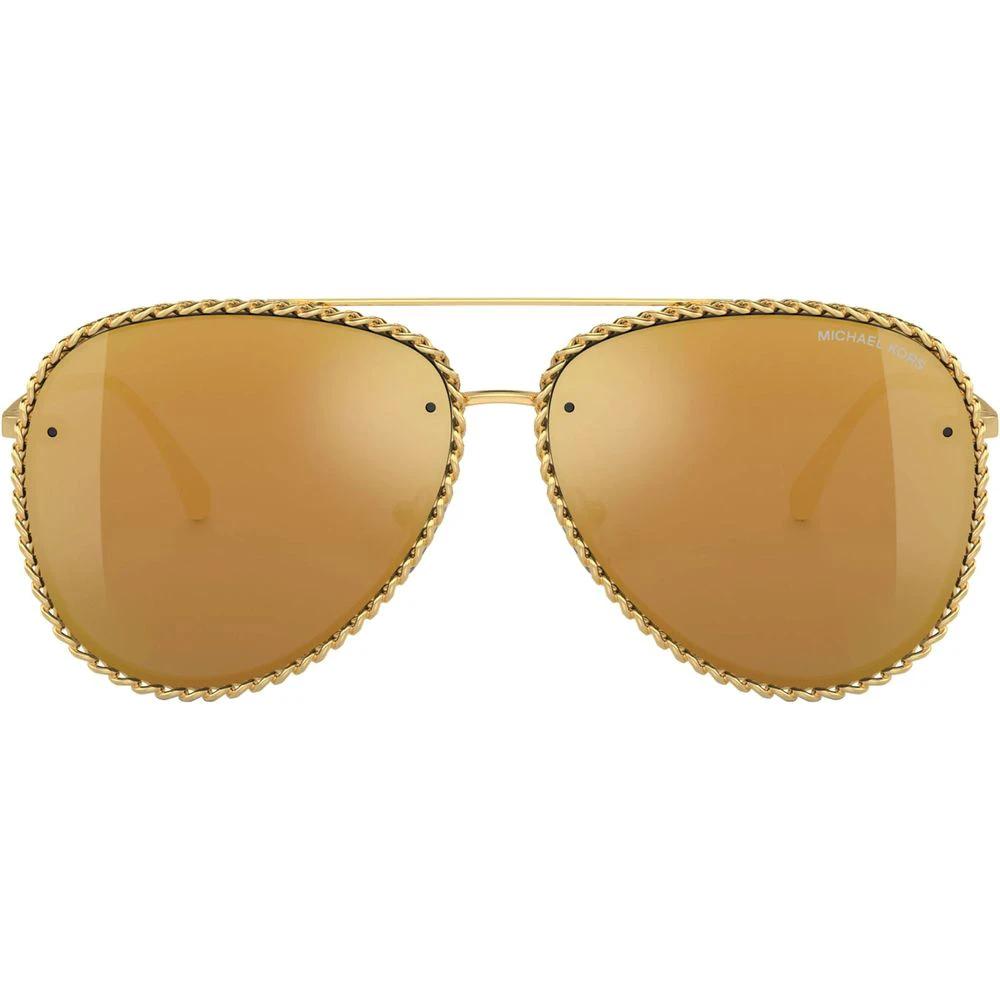 Lunettes de soleil Michael Kors en métal doré