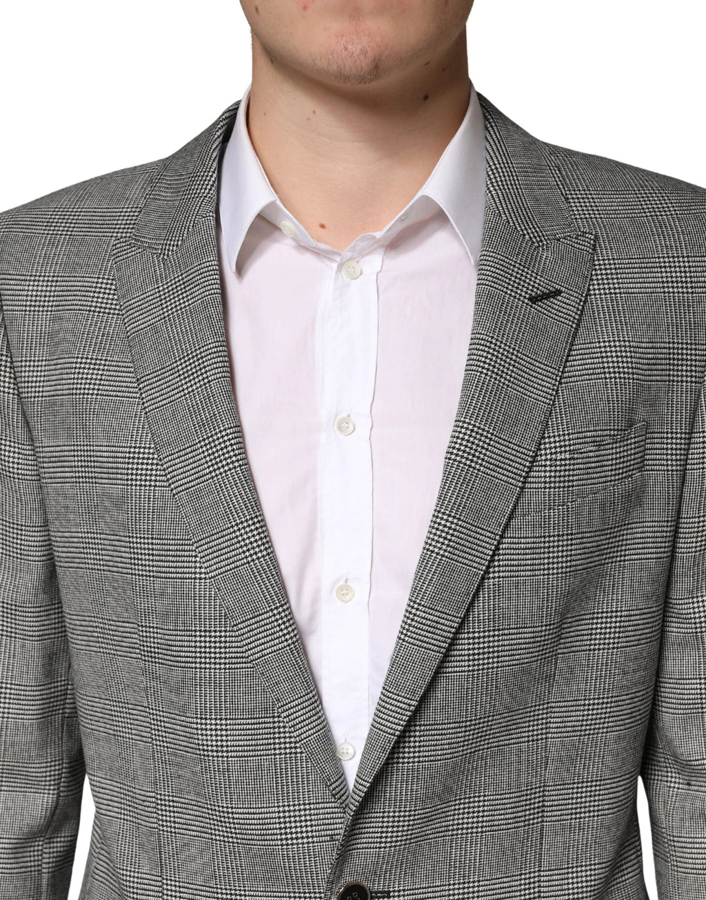 Costume deux pièces Dolce &amp; Gabbana gris MARTINI à simple boutonnage