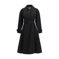 Trench-coat Burberry en coton noir