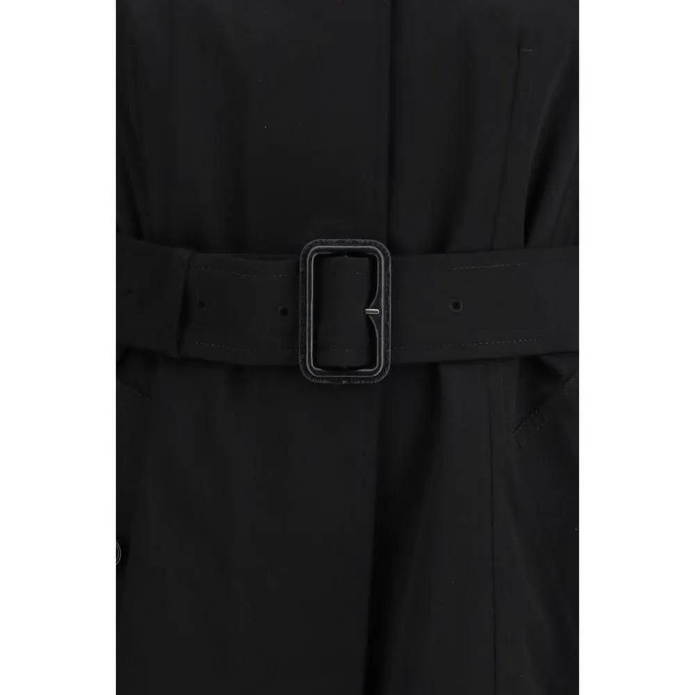 Trench-coat Burberry en coton noir