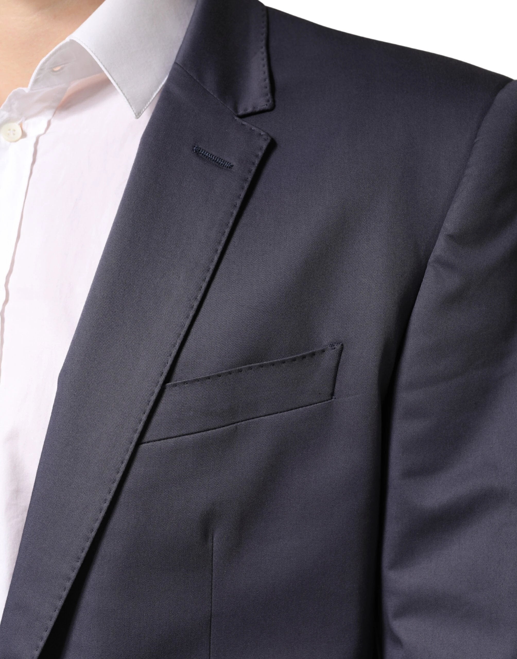 Costume deux pièces Dolce &amp; Gabbana bleu à simple boutonnage MARTINI