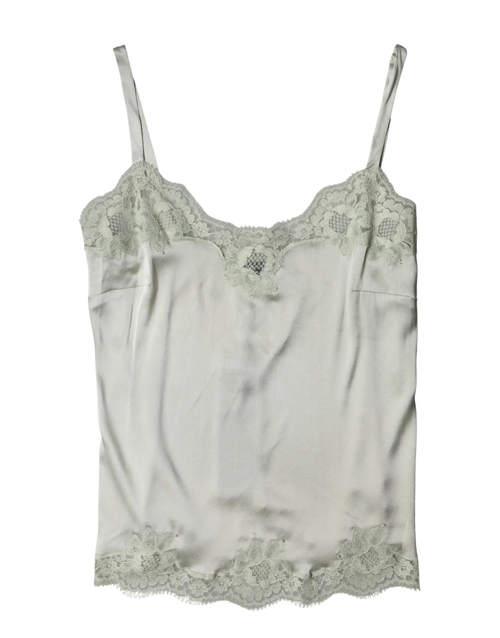 Haut de lingerie en dentelle florale vert clair Dolce & Gabbana