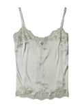 Haut de lingerie en dentelle florale vert clair Dolce & Gabbana