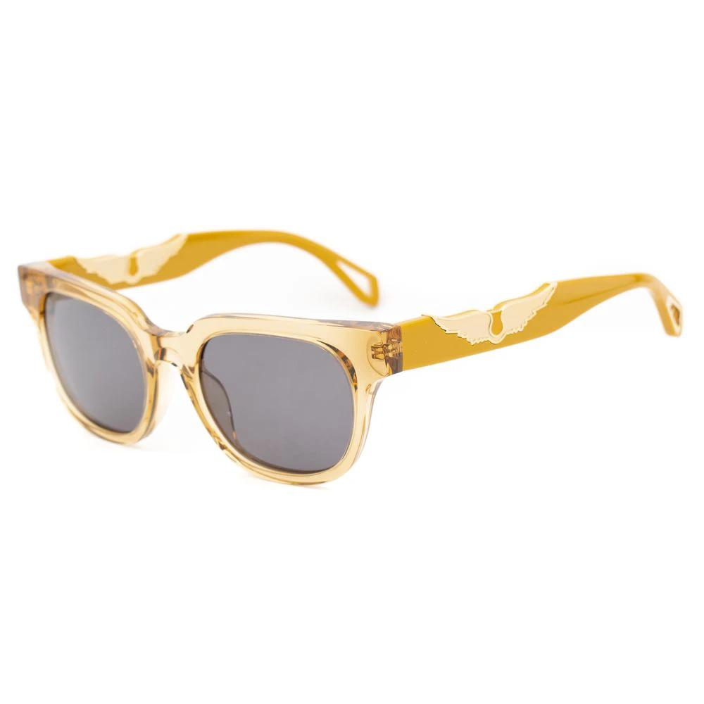 Lunettes de soleil en acétate marron Zadig &amp; Voltaire
