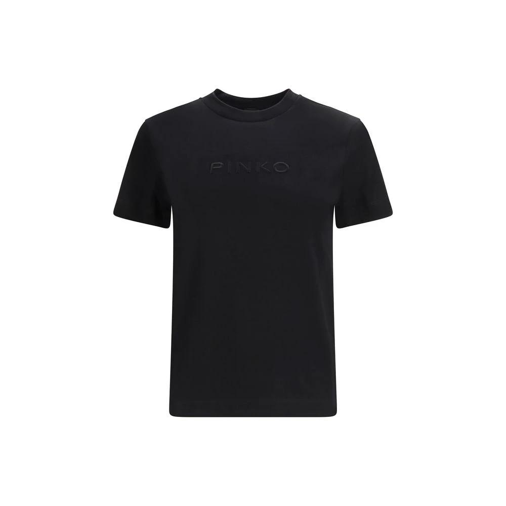 PINKO Black Cotton T-Shirt by PINKO