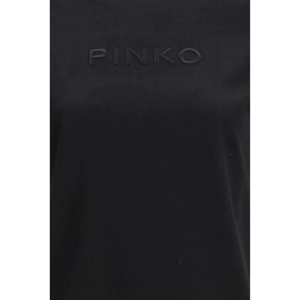 PINKO Black Cotton T-Shirt by PINKO