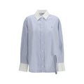 The Attico Blue Cotton Pattern Shirt by The Attico