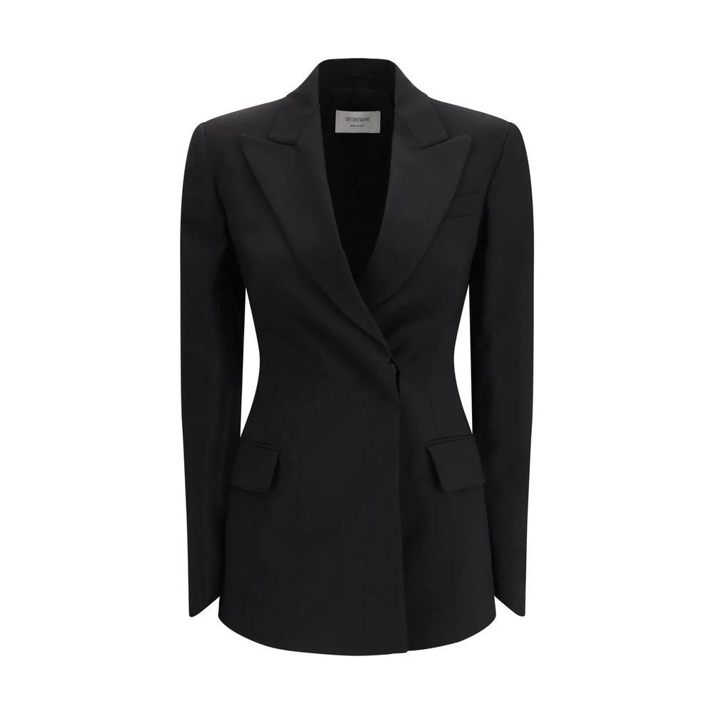 Max Mara Black Fleece Wool Blazer by Max Mara