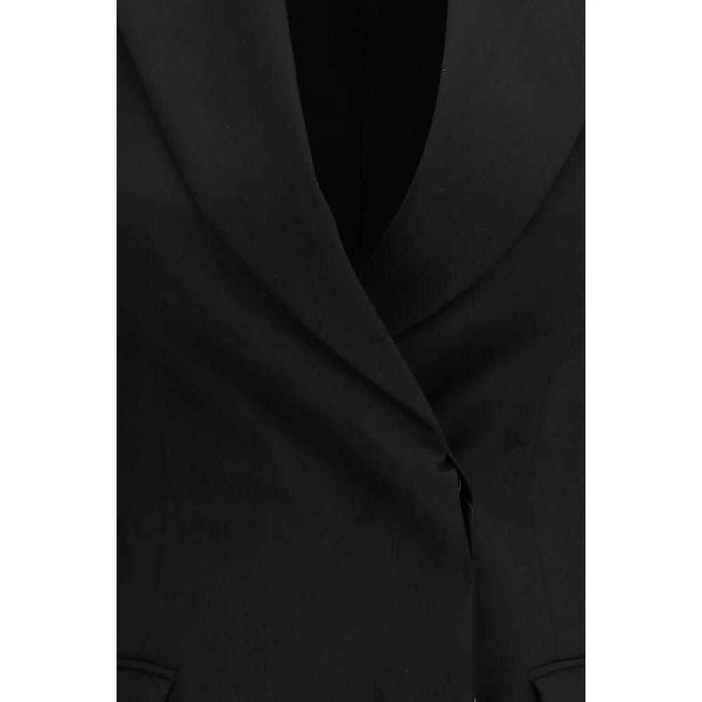 Max Mara Black Fleece Wool Blazer by Max Mara