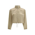 Prada Beige Recycled Polyamide Shell Jacket by Prada