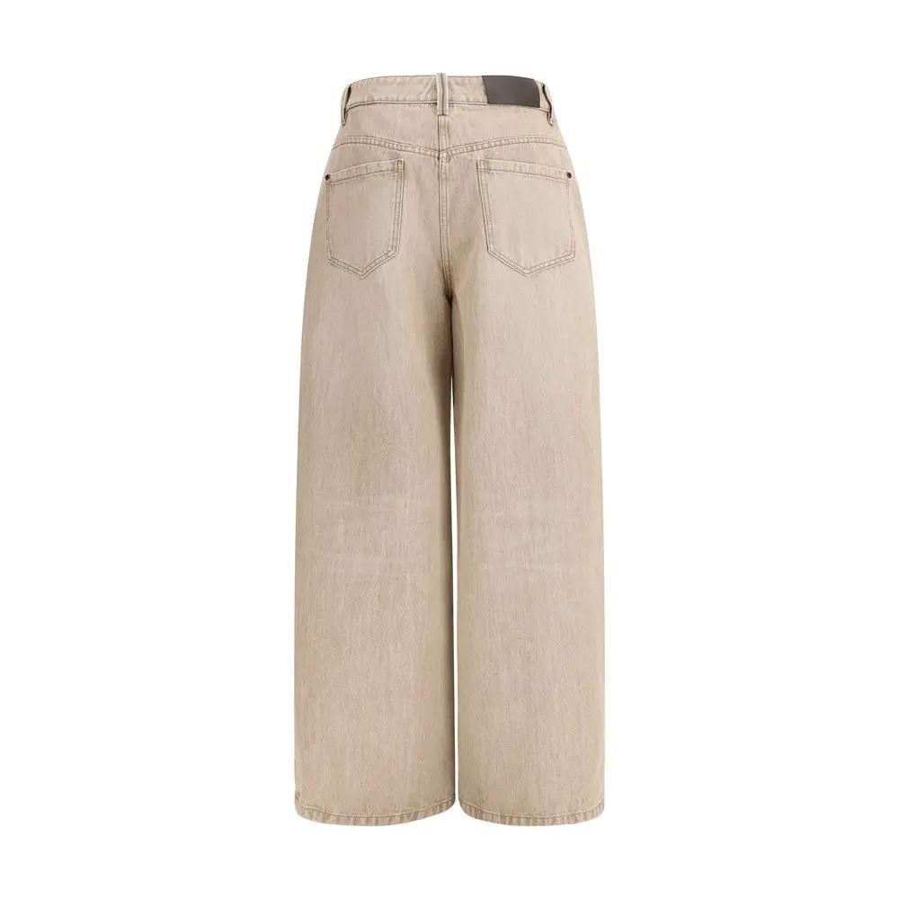 Brunello Cucinelli Beige Cotton Jeans Denim