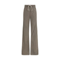 Rick Owens Brown Silk Casual Pants by Rick Owens